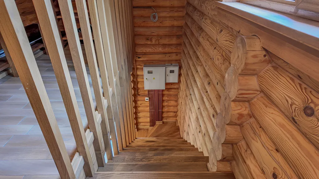 Новогодний дом в лесу