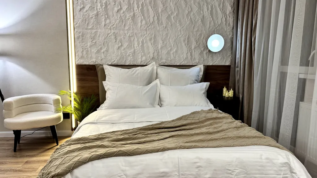 Квартира Уютная квартира в стиле ваби саби в центре жк самолеты — Краснодар