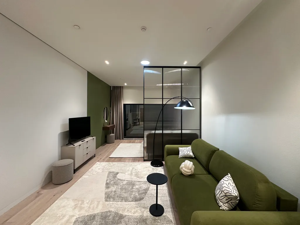 Квартира Квартира Прекрасная студия с панарамными окнами в центре столицы — Москва