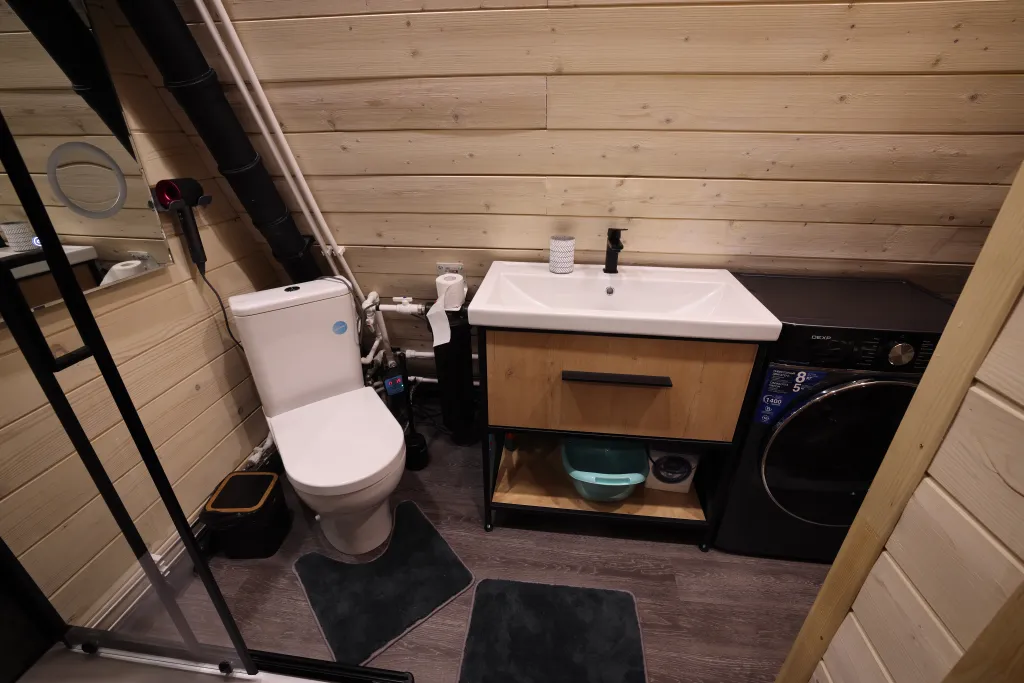 Дом в стиле A-frame с сауной