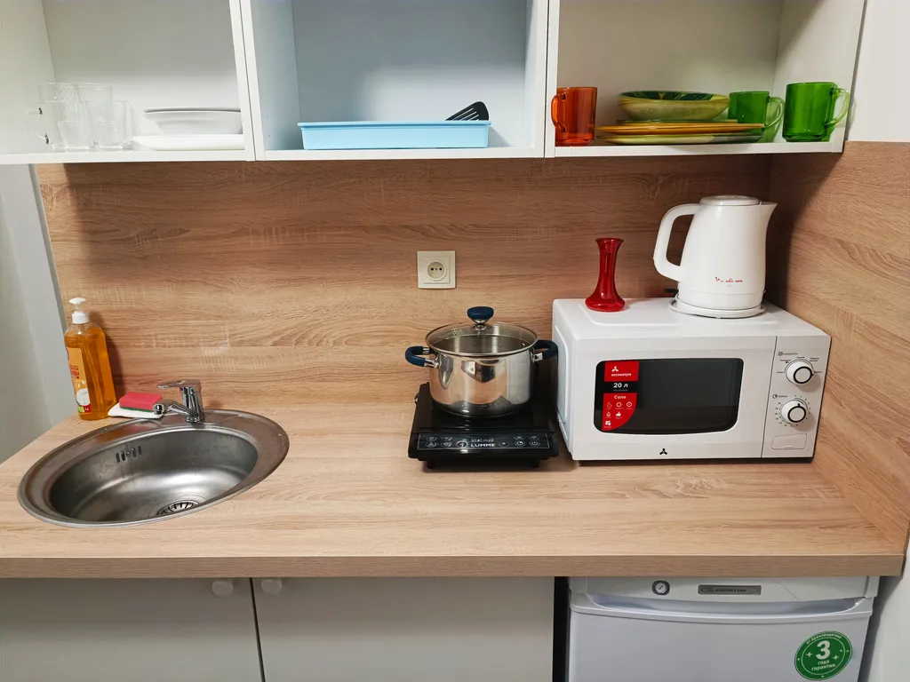 Светлая студия с двуспальным диваном у станции МЦД-4 Железнодорожная