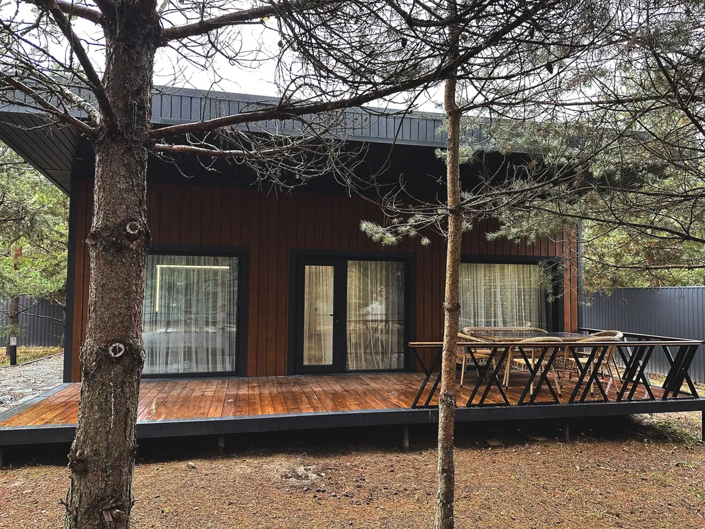 Коттедж Уютный гостевой дом с баней на дровах в сосновом лесу — Павловский Посад