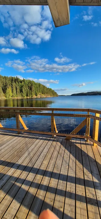 Раухала Деревянный Коттедж на воде