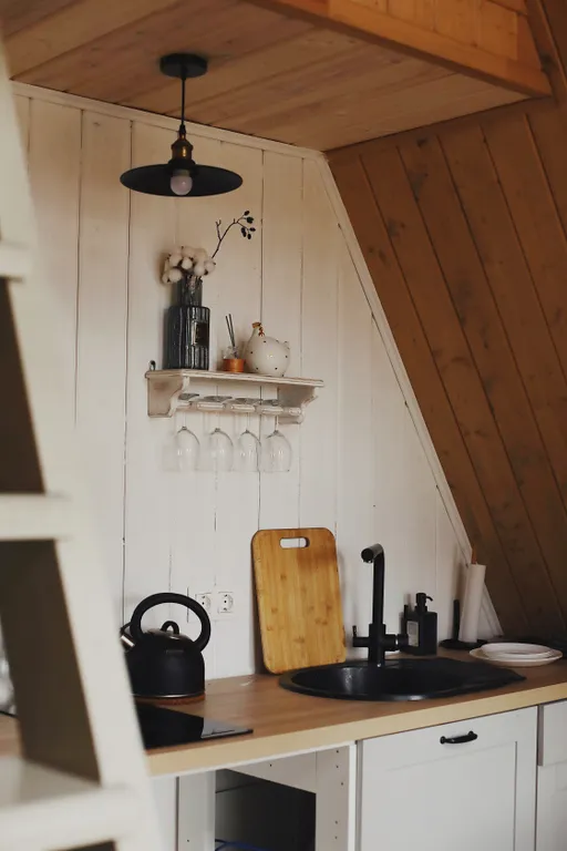 Коттедж Треугольный домик 36м2 с завтраком — Куровское