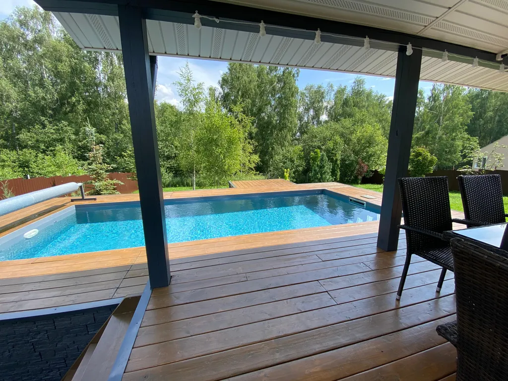 Коттедж Перламутр с сауной и 4 спальнями