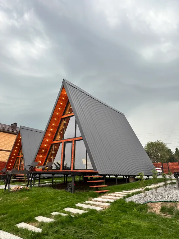 Треугольный дом А-фрейм рица