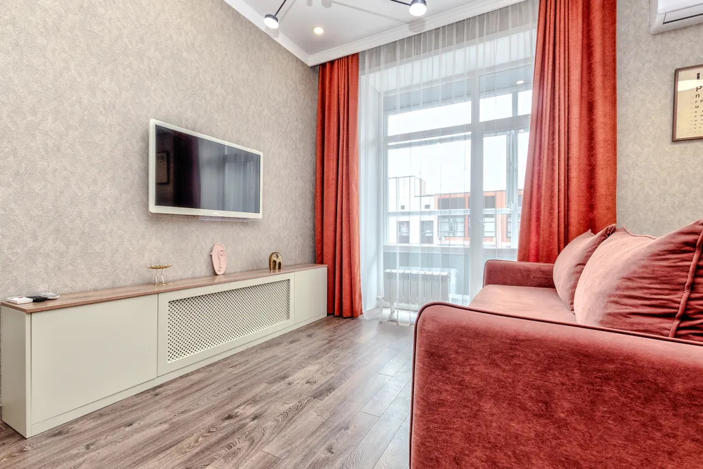 1-комнатная возле набережной в старом центре Астаны