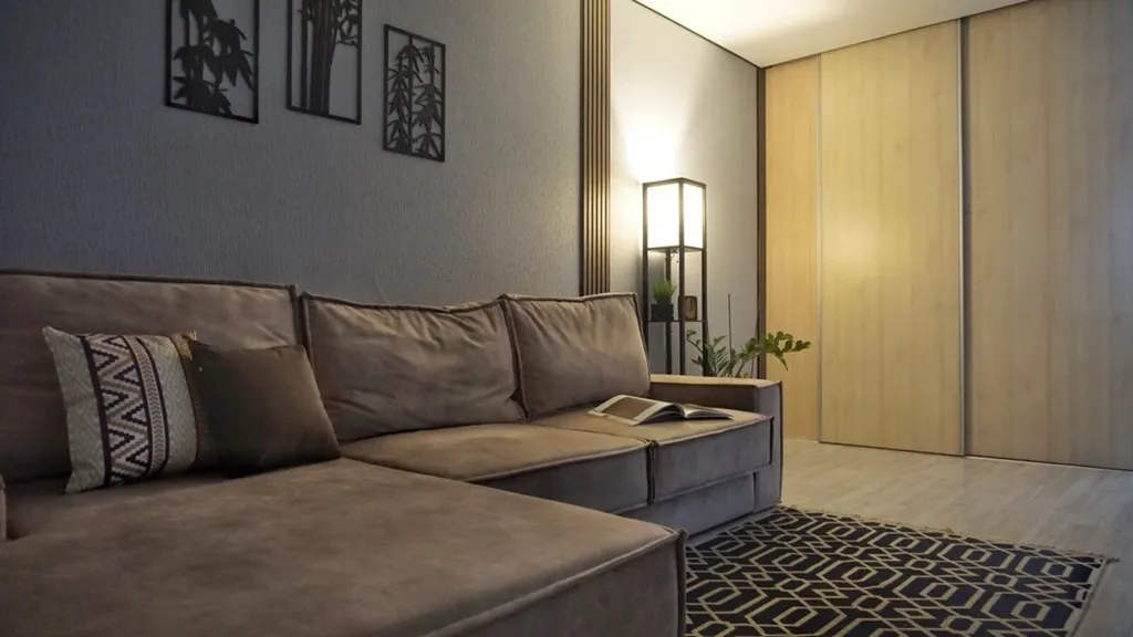 Стильная двушка с яркой кухней