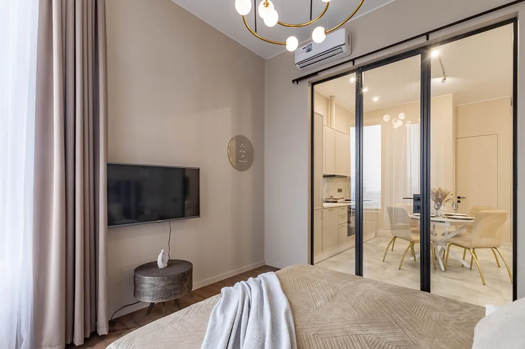 Квартира Квартира Люкс с двумя спальнями и видом на Москва реку — Москва