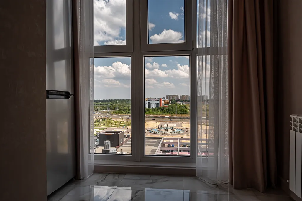 Новая уютная квартира с видом на фонтан