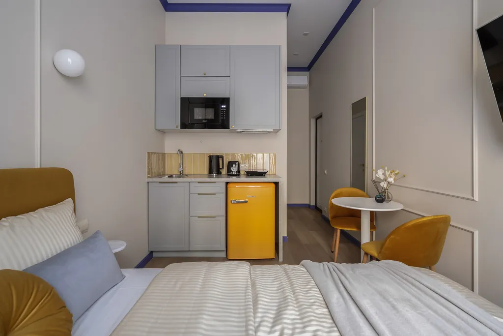 Квартира Квартира Уютная студия с кондиционером — Санкт-Петербург