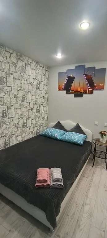 Квартира Уютная студия у метро с зоной отдыха и видом на закаты — аренда посуточно в Парголово