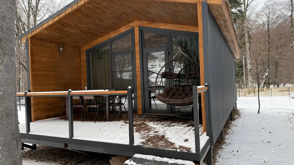 Коттедж Уютный барнхаус с видом на горы и лес — Архыз