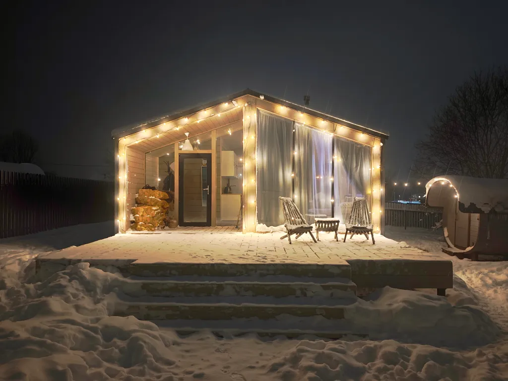 Семейный дом с баней и печью