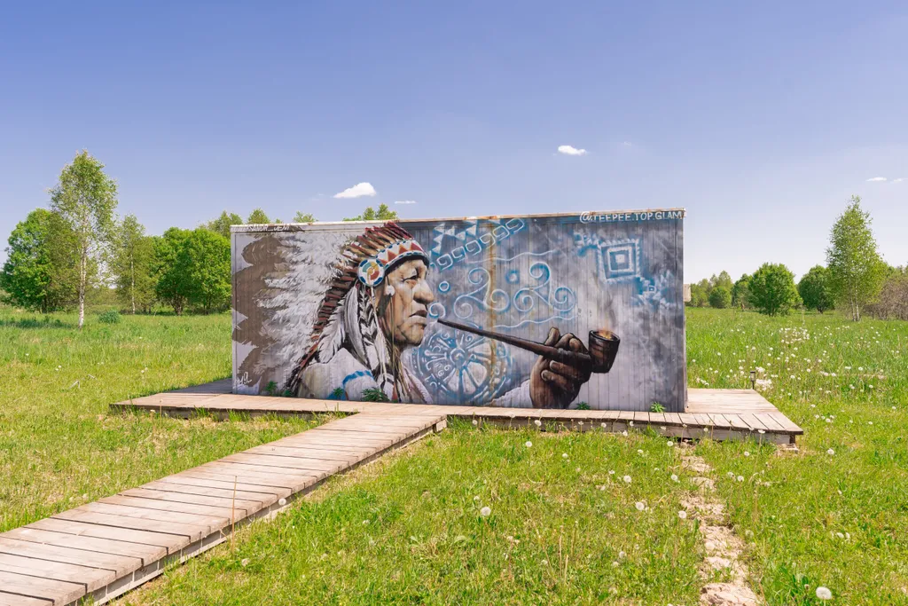 Коттедж Коттедж Юрта Ретрит с баней — Можайск